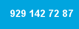 929 142 72 87